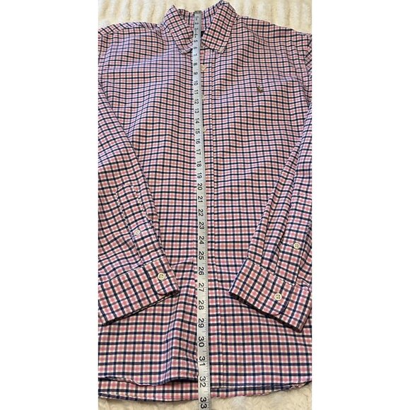 Men's Ralph Lauren Brand Button-Down Shirt 100% Cotton Pink Plaid Size XL - Picture 7 of 16